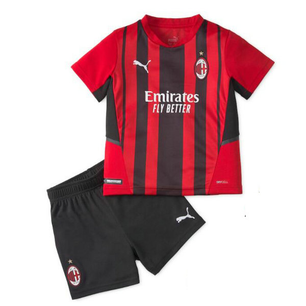 Camiseta AC Milan Ninos Primera Equipacion 2021-2022