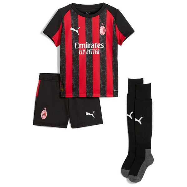 Camiseta AC Milan Ninos Primera Equipacion 2026 con calcetines