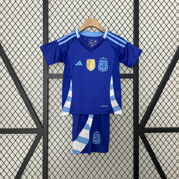 Camiseta Argentina Ninos Segunda Equipacion Copa America 2024