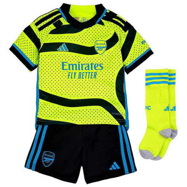 Camiseta Arsenal Ninos Segunda Equipacion 2024 con calcetines