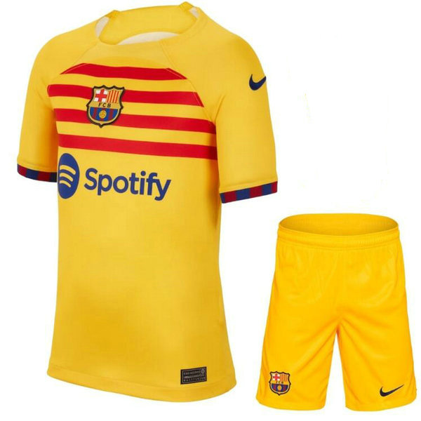 Camiseta Barcelona Ninos cuatro Equipacion 2022-2023