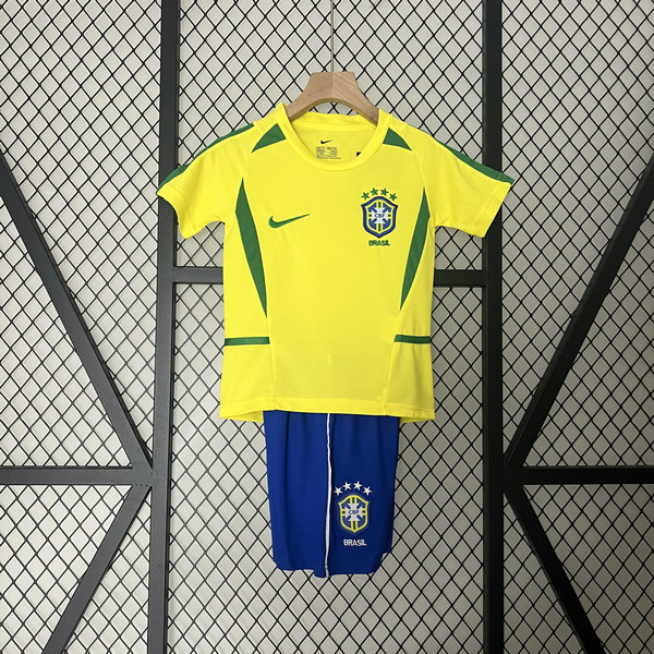Camiseta Brasil Ninos retro Primera 2002