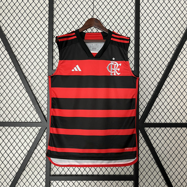 Camiseta Chaleco Flamengo Blanco 2024-2025