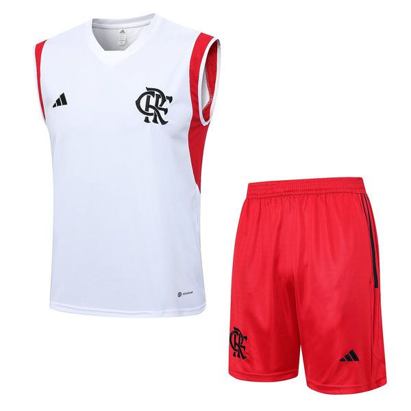 Camiseta Chaleco Flamengo Blanco 2023-2024