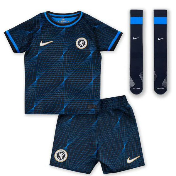 Camiseta Chelsea Ninos Segunda Equipacion 2024 con calcetines