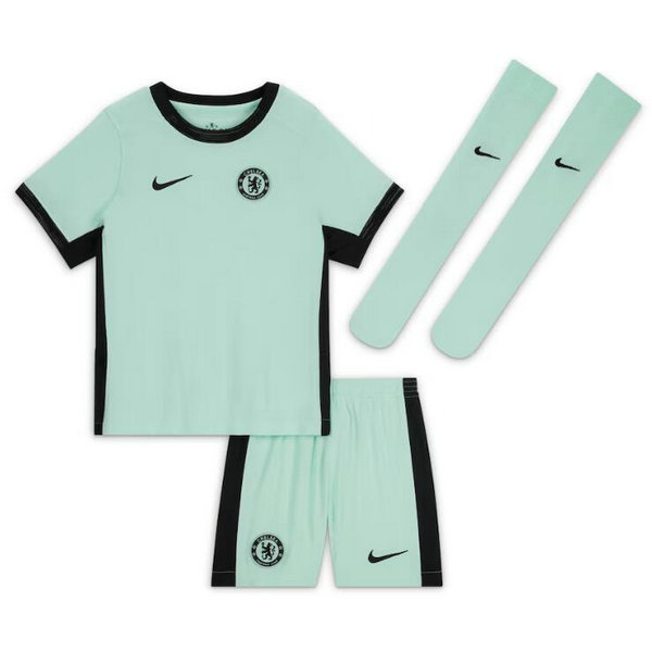 Camiseta Chelsea Ninos Tercera Equipacion 2024 con calcetines