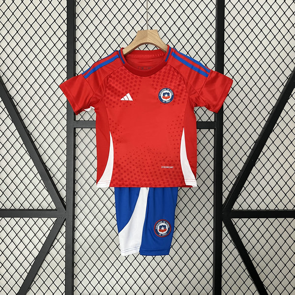 Camiseta Chile Ninos Primera Equipacion Copa America 2024