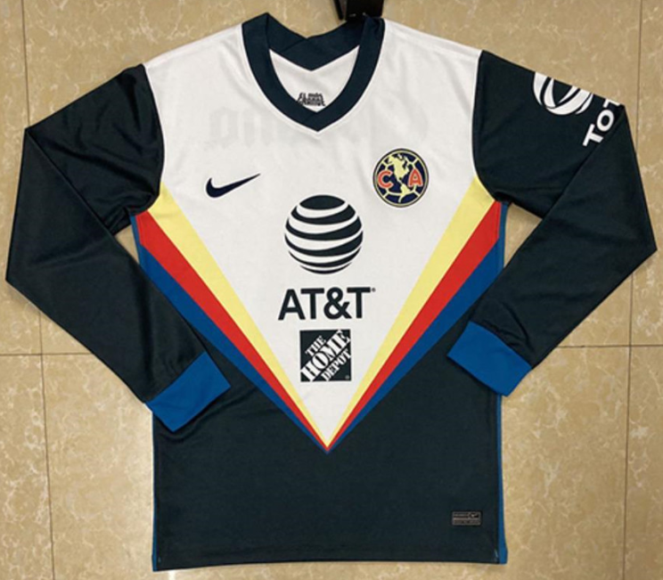 Camiseta Club America Manga Larga Segunda Equipacion 2020-2021