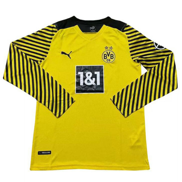 Camiseta Dortmund Manga Larga Primera Equipacion 2021-2022
