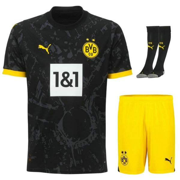 Camiseta Dortmund Ninos Segunda Equipacion 2024 con calcetines
