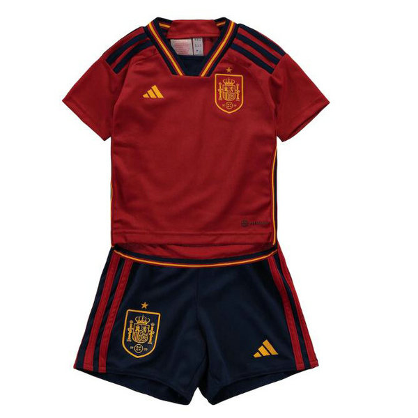 Camiseta Espana Ninos Primera Equipacion Copa Mundial 2022