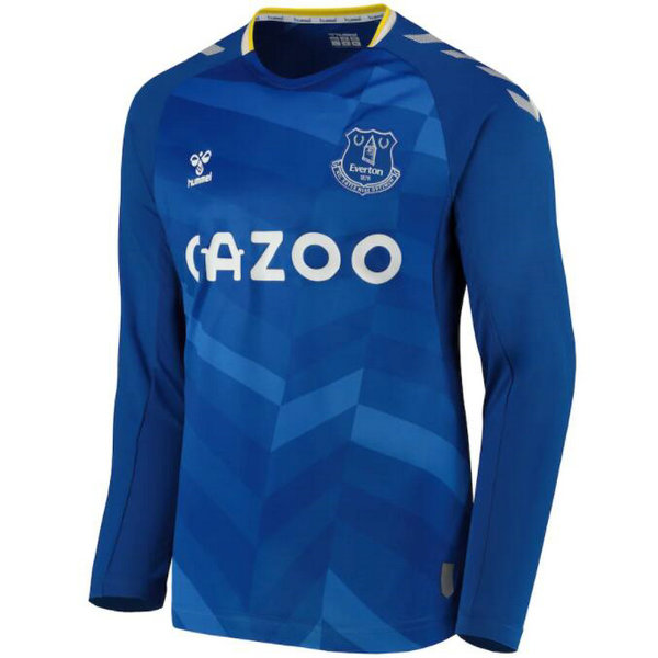 Camiseta Everton Manga Larga Primera Equipacion 2021-2022