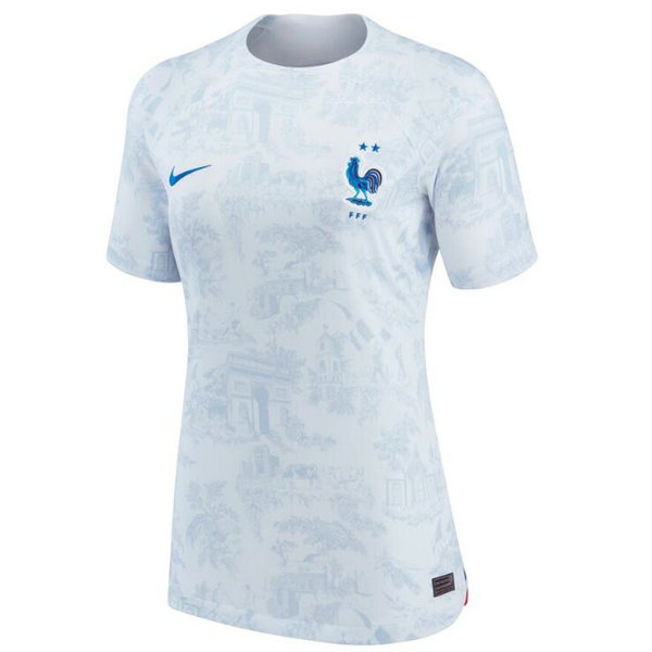 Camiseta Francia Mujer Segunda Equipacion Copa Mundial 2022
