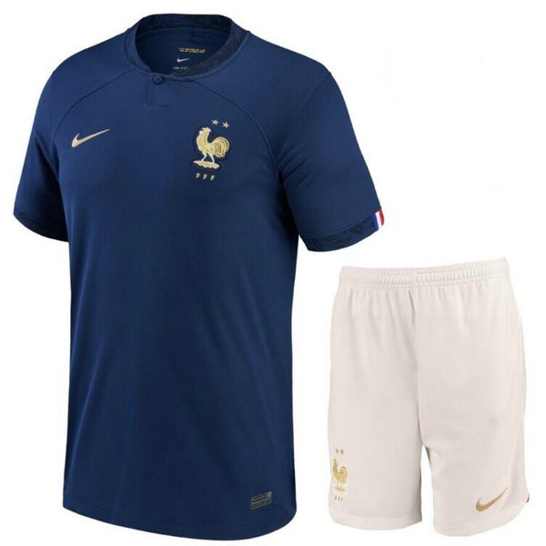 Camiseta Francia Ninos Primera Equipacion Copa Mundial 2022
