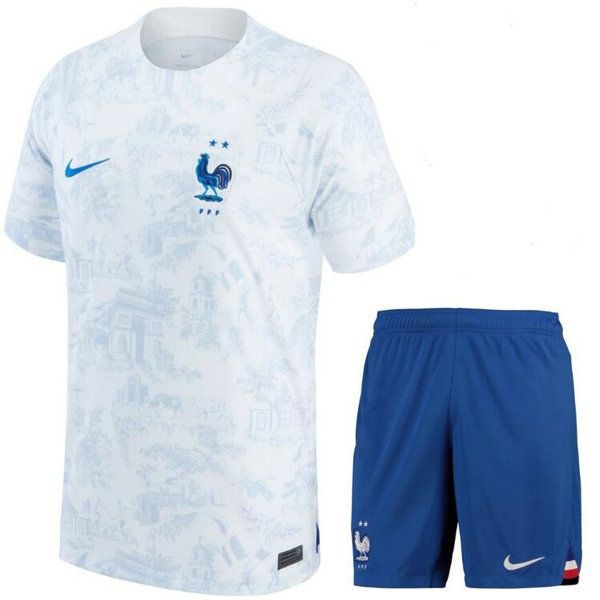 Camiseta Francia Ninos Segunda Equipacion Copa Mundial 2022