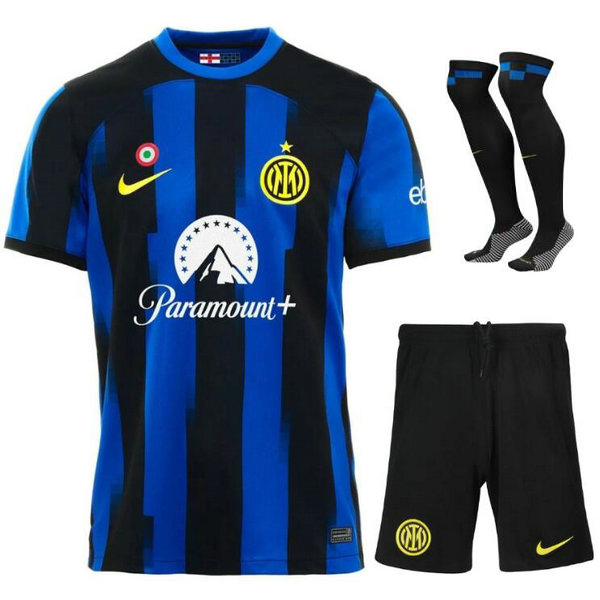 Camiseta Inter Milan Ninos Primera Equipacion 2024 con calcetines