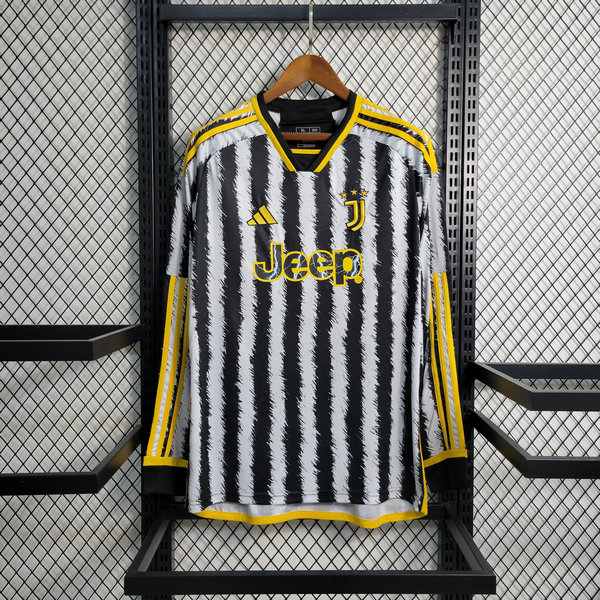 Camiseta Juventus Manga Larga Primera Equipacion 2023-2024