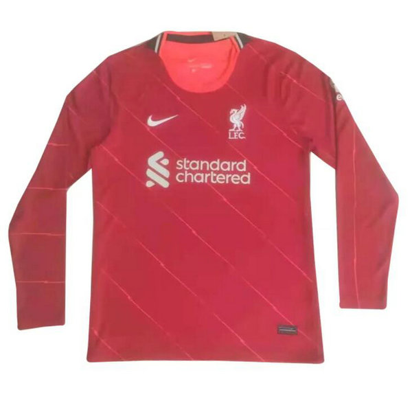 Camiseta Liverpool Manga Larga Primera Equipacion 2021-2022
