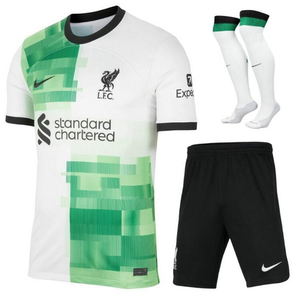 Camiseta Liverpool Ninos Segunda Equipacion 2024 con calcetines