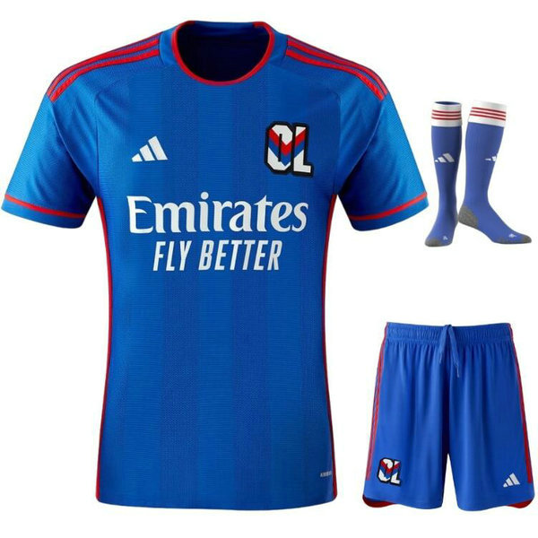 Camiseta Lyon Ninos Segunda Equipacion 2024 con calcetines