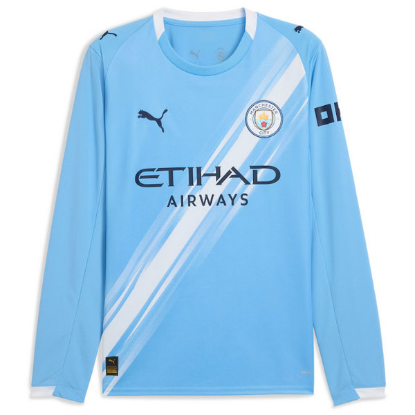 Camiseta Manchester City Manga Larga Primera Equipacion 2025-2026