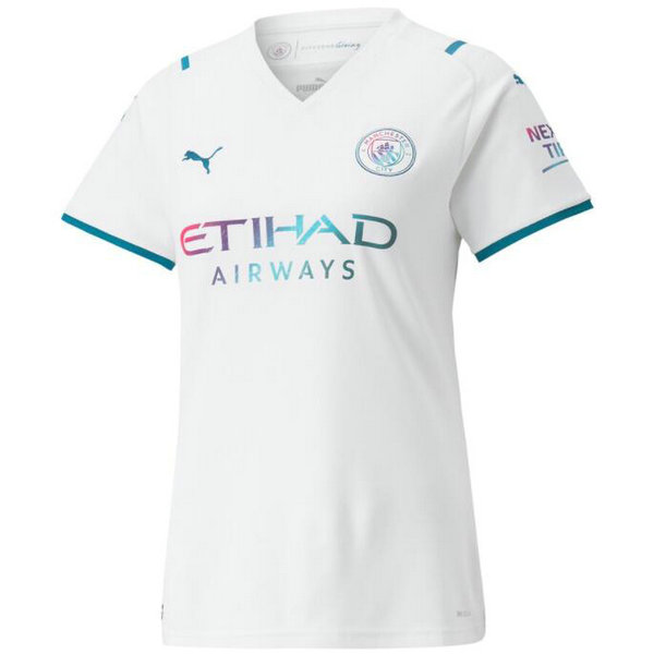 Camiseta Manchester City Mujer Segunda Equipacion 2021-2022