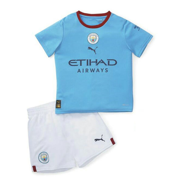 Camiseta Manchester City Ninos Primera Equipacion 2022-2023