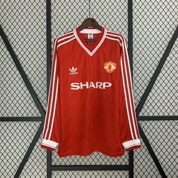 Camiseta Manchester United ML retro Primera 1986-1988