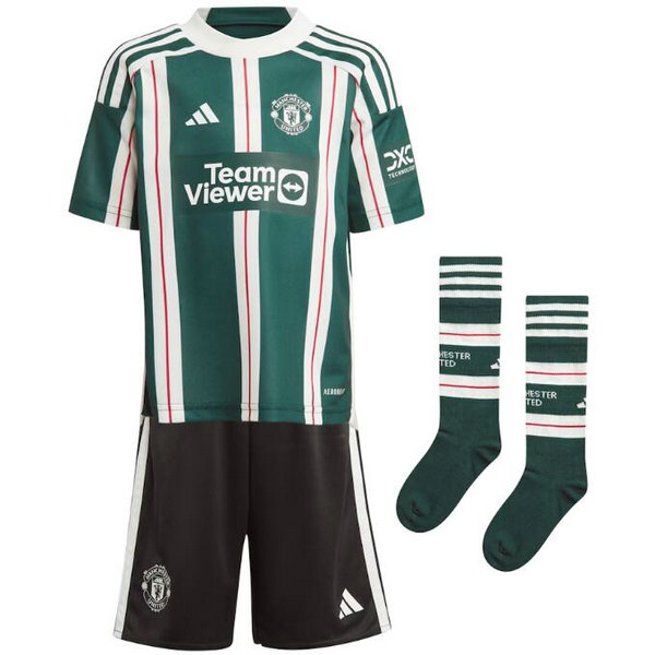 Camiseta Manchester United Ninos Segunda Equipacion 2024 con calcetines