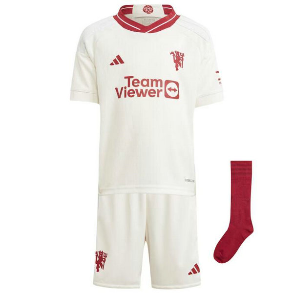 Camiseta Manchester United Ninos Tercera Equipacion 2024 con calcetines