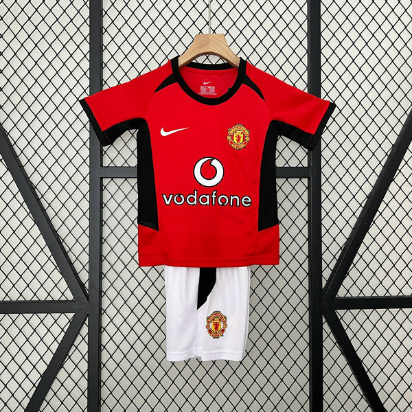 Camiseta Manchester United Ninos retro Primera 2002-2004