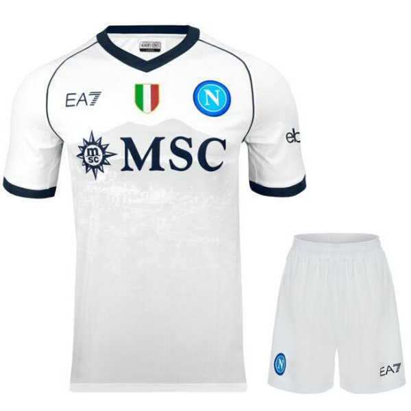 Camiseta Napoli Ninos Segunda Equipacion 2023-2024