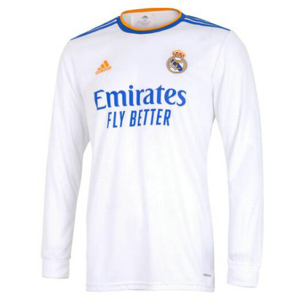Camiseta Real Madrid Manga Larga Primera Equipacion 2021-2022