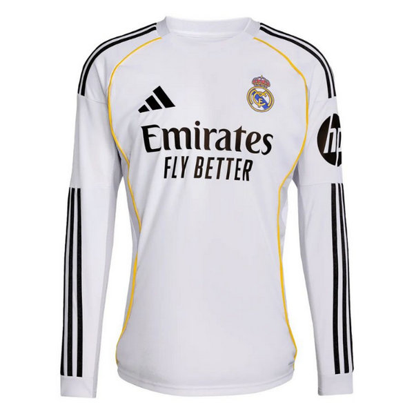 Camiseta Real Madrid Manga Larga Primera Equipacion 2025-2026