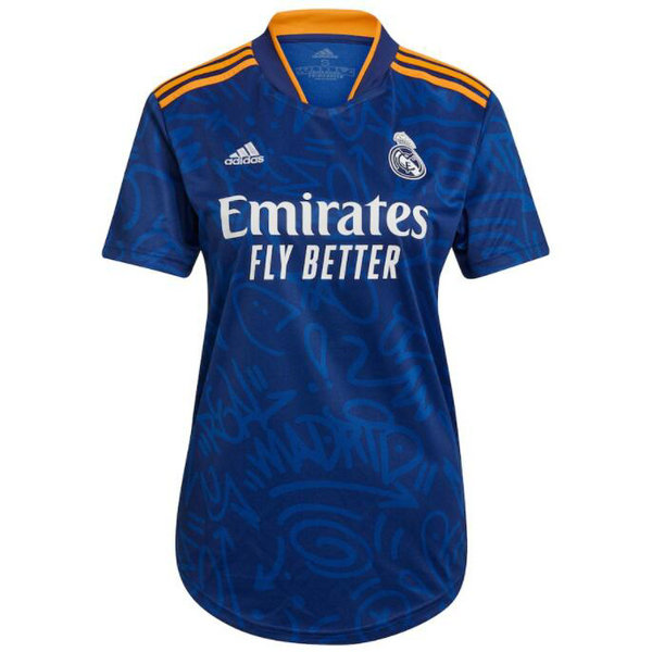 Camiseta Real Madrid Mujer Segunda Equipacion 2021-2022