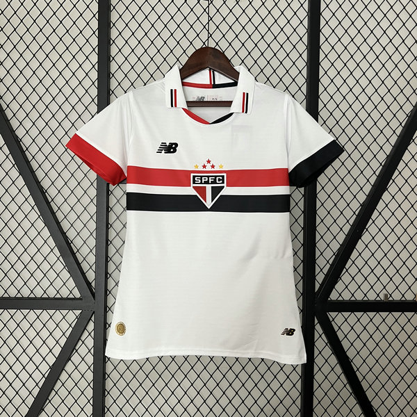 Camiseta Sao Paulo Mujer Primera Equipacion 2024-2025