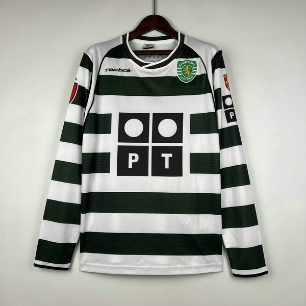 Camiseta Sporting ML retro Primera 2002-2003