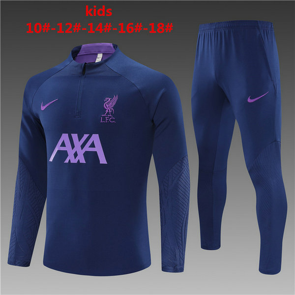 Camiseta entrenamiento Liverpool ML Ninos Azul oscuro 2023-2024