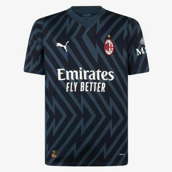 Tailandia Camiseta AC Milan Portero negro Equipacion 2023-2024