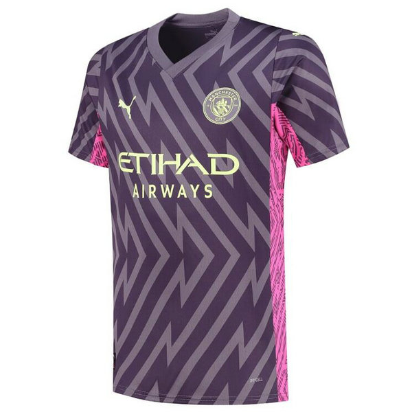 Tailandia Camiseta Manchester City Portero Purpura Equipacion 2023-2024