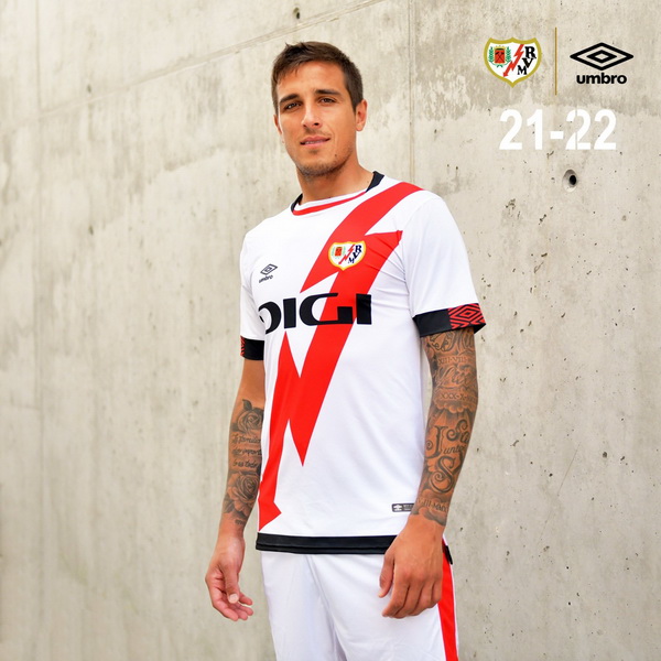 Tailandia Camiseta Rayo Vallecano Primera Equipacion 2021-2022