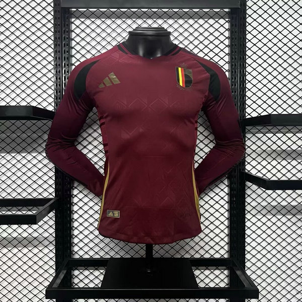 Version del jugador Camiseta Belgica ML Primera Euro 2024