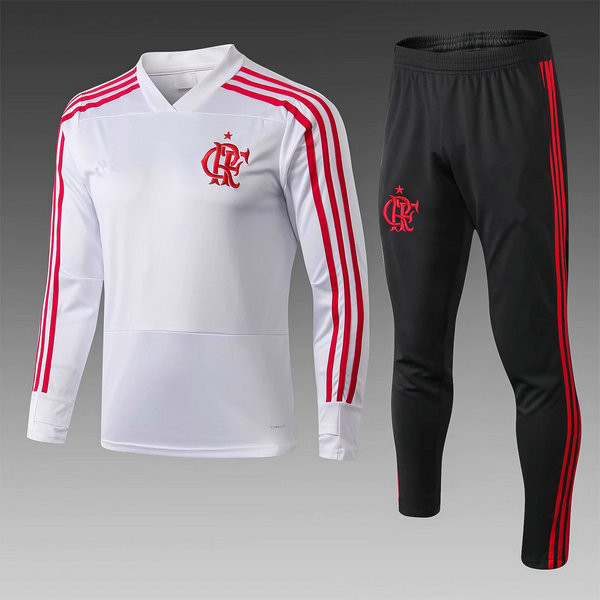 camiseta entrenamiento Flamengo ML Blanco 2019-2020